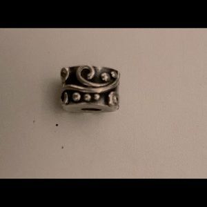 Pandora clasp silver with cubic zirconia